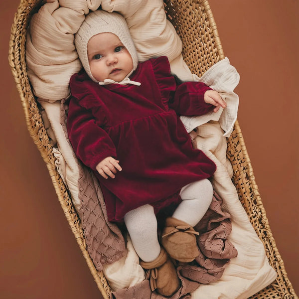 SAGA VELOUR KLÄNNING BABY