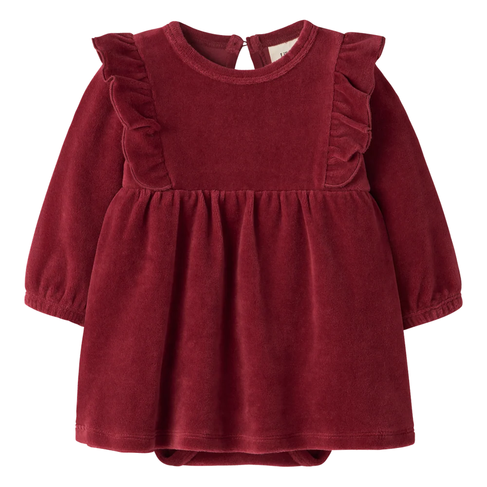 SAGA VELOUR KLÄNNING BABY
