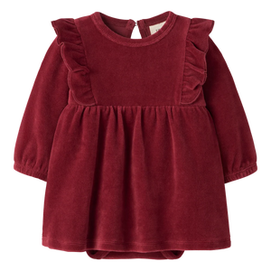 SAGA VELOUR KLÄNNING BABY