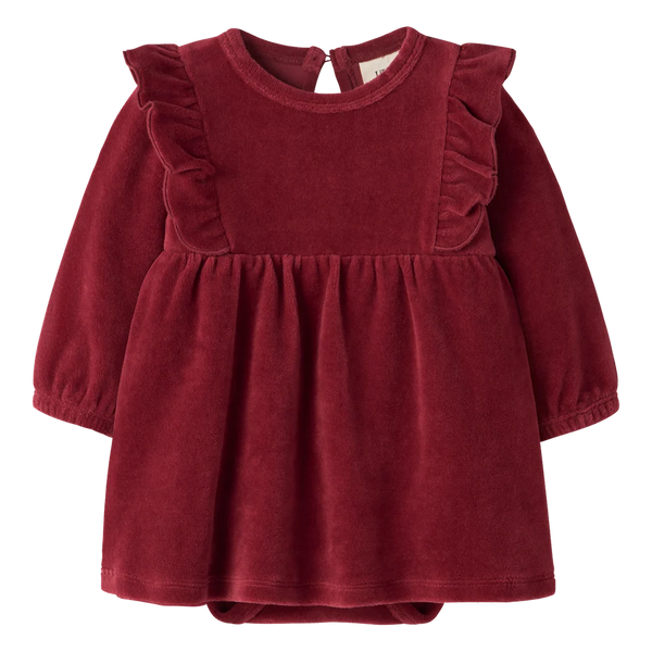 SAGA VELOUR KLÄNNING BABY
