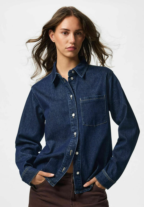 PCSILKE DENIM SHIRT