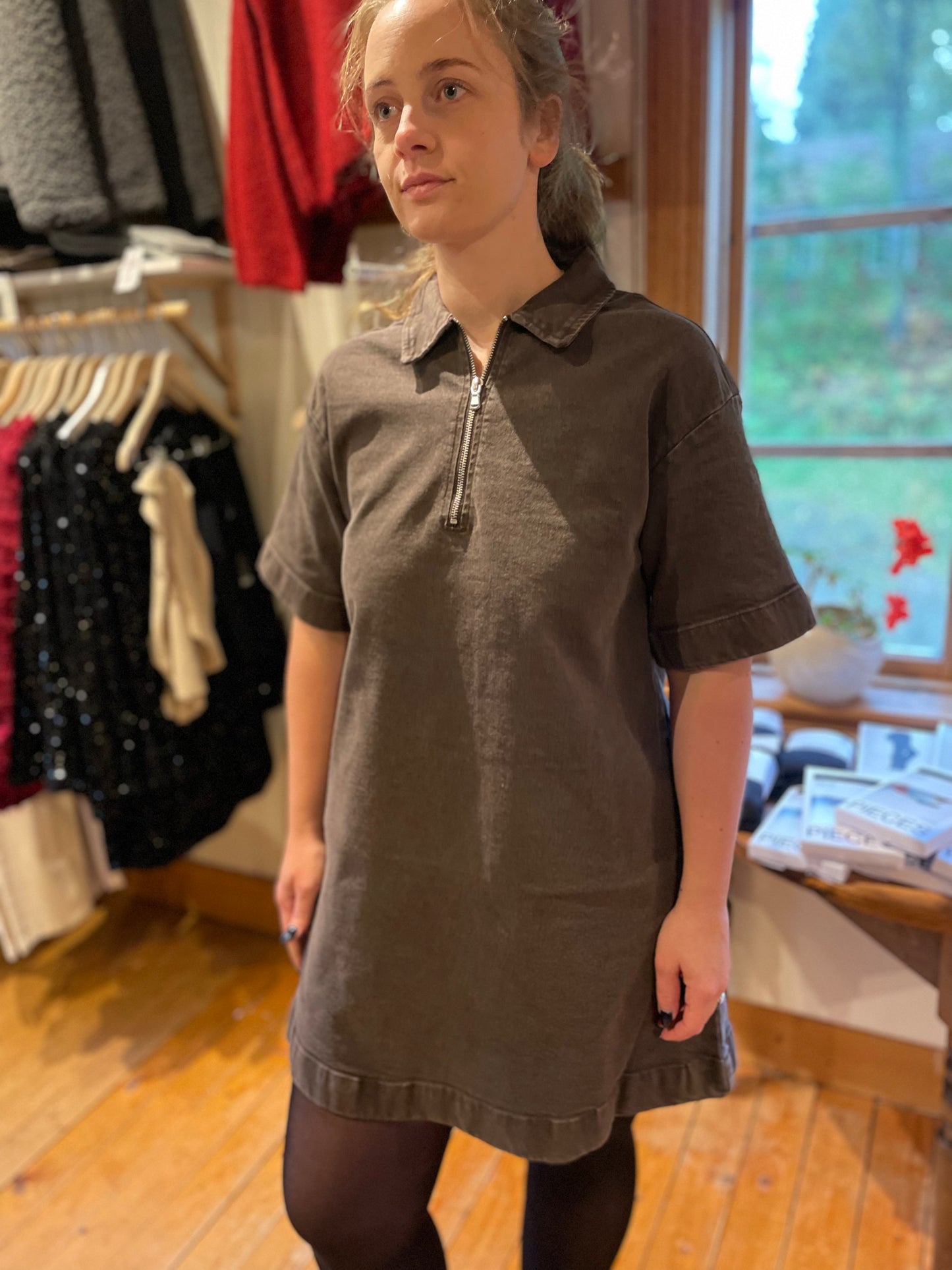 PCSELMA DENIM DRESS